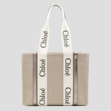 Chloé Grey Woody Tote Bag
