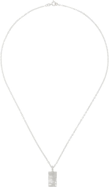 The Ouze 银色 Hallmark Ingot 项链