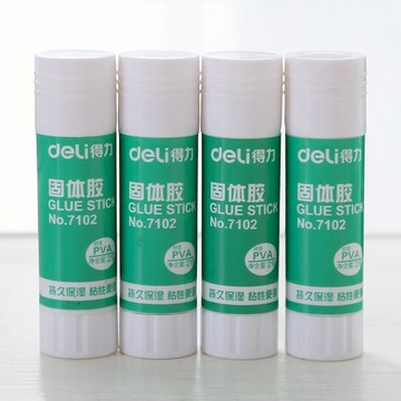 得力 36g固體膠中號膠棒學生膠水兒童手工強力粘膠辦公用品文具