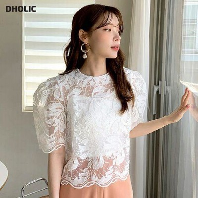 インナーキャミ付レースブラウスの通販 44件の検索結果 Lineショッピング