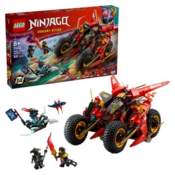 LEGO 樂高 旋風忍者 忍者戰鬥車71844，混和顏色，561片積木，兒童益智玩具  1盒