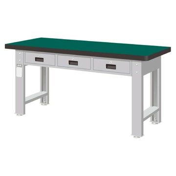 TANKO 重量型工作桌 耐衝擊桌板 WAT-5203N (橫三屜型)