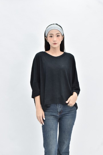 (4XL（含）以上) mikuta 黑色長袖上衣