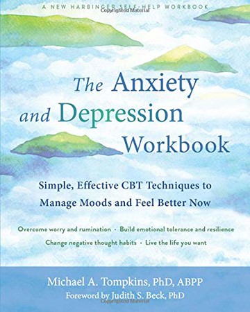 [2美國直購] Amazon 2021 暢銷排行榜 The Anxiety and Depression Workbook: Simple, Effective CBT Techniques to Manage Moods and Feel Better Now (English) Paperback – 1 4 月 2021