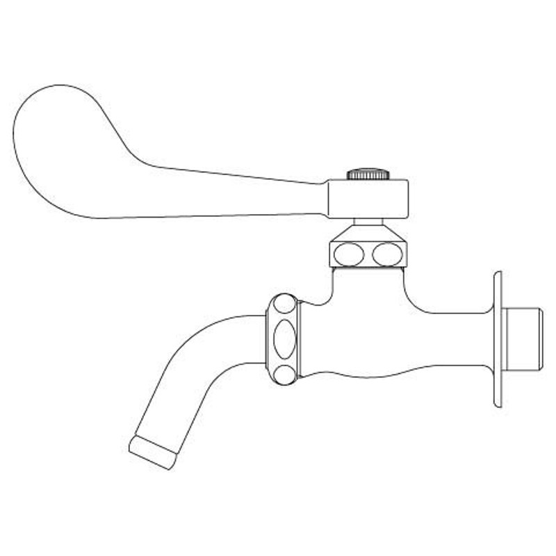 カクダイ 117-031 シングルレバー混合栓（分水孔つき） 混合水栓