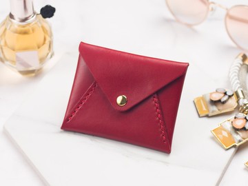 客制刻名皮革信封型 卡片套/卡片夾/卡套/卡片包/咭片套by HarLex