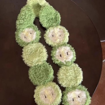 已售3.2K件💛青蘋果圍巾毛線手工diy編織材料包鉤針皮草線送男生女友打發時間 diy手作材料包 手作diy手作小物