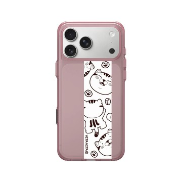 iPhone 17 Pro Max Clear (相機按鈕) 晶醺玫 - VITA VITA．塔仔是隻貓 - 黑黑白白的