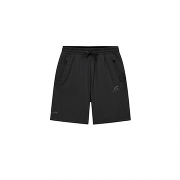 GIORDANO 童裝涼感經編短褲拉鍊口袋 G-MOTION系列 - 09 標誌黑