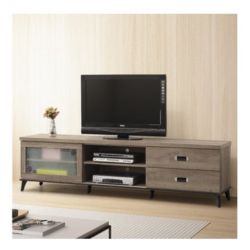 【MUNA 家居】莫可灰橡色7尺電視櫃/長櫃