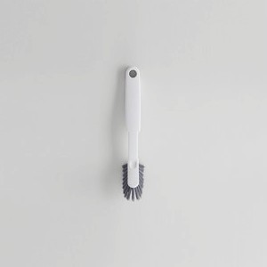 MARNA 浴室清潔刷(附夾子)-白