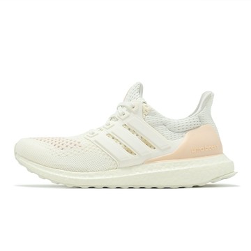adidas 愛迪達 慢跑鞋 Ultraboost 1.0 女鞋 米白 粉 BOOST 緩衝 馬牌輪胎大底 運動鞋 愛迪達