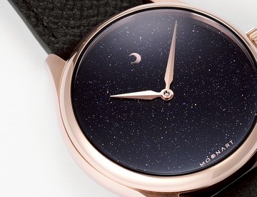 【MOONART】原創手錶 天際系列-星河(彩) 藍晶石藝術手錶