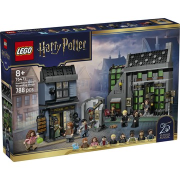 LEGO 哈利波特系列 76471 夜行巷魔法商店(建築模型 居家擺設 禮物 玩具)