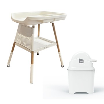 JOLLY 嬰兒尿布台PLUS+Diaper Champ隔臭尿布桶(多色可選)