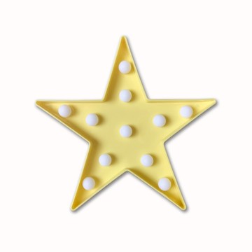 北歐風卡通童趣LED燈壁掛 星星 文青小夜燈 拍照道具 派對佈置 Z089-G