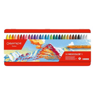 【CARAN dACHE 瑞士卡達】NEOCOLOR I 專業級油性蠟筆 30色 /盒 7000.330
