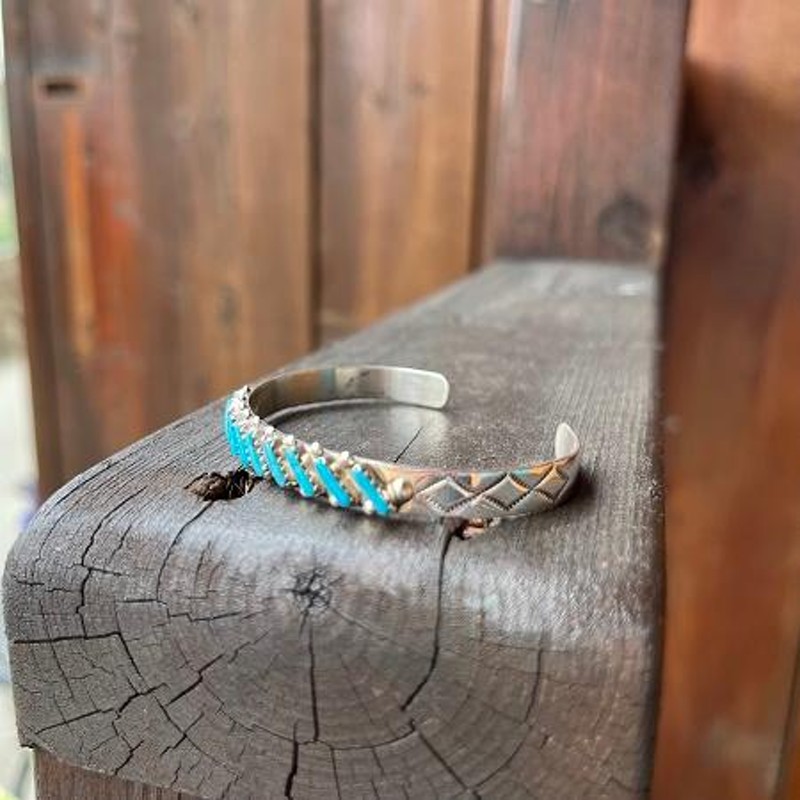 ズニ族 ターコイズ バングル インディアン ジュエリー ネイティブ