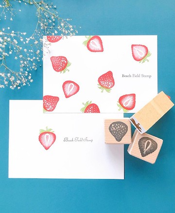 草莓印章三件組