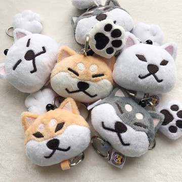 倉屋大臉柴柴 吊飾掛件/鑰匙扣 柴犬