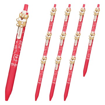 PENROTE 筆樂 柴語錄造型中性筆 紅色 0.5mm  12支