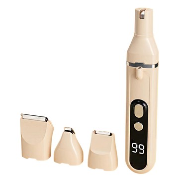 Kyhome 四合一寵物電推剪/擼毛修腳毛磨甲器/剃毛刀/理毛器  米白色  1個