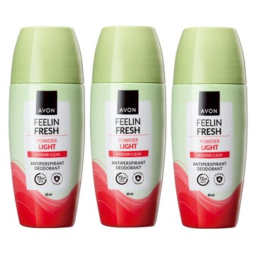 [AVON雅芳]FF清新爽身制汗體香劑40ml  (3入組)