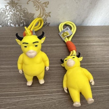熱品🔥臺灣倉出貨🔥爆款电影牛来周边小牛3d打印挂件书包挂件钥匙扣可爱抽象送朋友