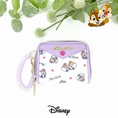 定期入れ ディズニー 小銭入れ 学生 チップとデール かわいい 通学 通勤 キッズ 財布 コインケース 紫 チップ デール 総柄 コインパスケース 通販 Lineポイント最大get Lineショッピング