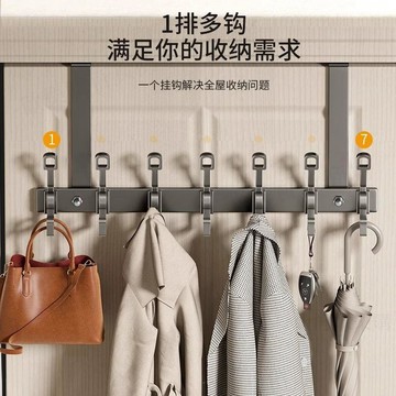 ⚡台灣出貨⚡門後掛鉤 門後掛勾 高品質 免打孔 門上衣服掛勾 牆上壁掛門背式收納置物架 免打孔掛勾 衣帽鉤 衣服掛鉤