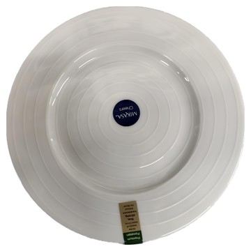 MIKASA 漣漪淺餐盤 精緻瓷器  21 x 1.3cm  白色  1個