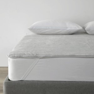 WARM TOUCH 石墨烯保暖防靜電恆溫釋壓保暖墊雙人 灰