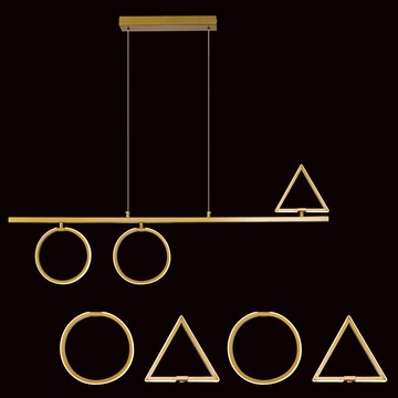 質感金色幾何圖形吊燈  40-70841