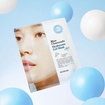 SKINFOOD Blue Chamomile Hyaluronic Gel Mask Sheet 5ea
