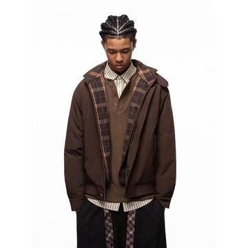 日系復古百搭立領羔羊絨棉服男冬季潮流寬鬆情侶加厚保暖棉襖男潮