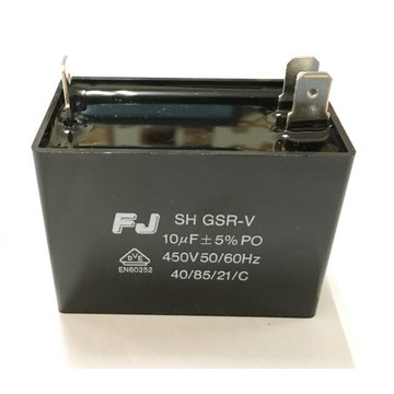 fj台灣製 ac運轉電容10uf 450v 壓縮機電容 方型塑膠