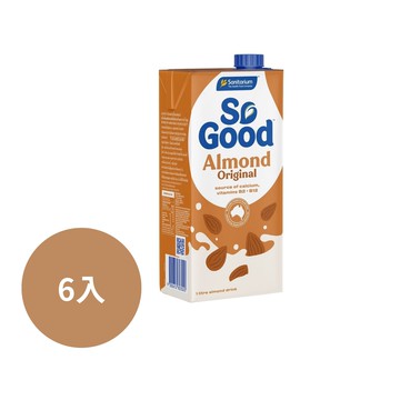 [澳洲 SO GOOD] 原味杏仁奶 6入組 (1000ml/瓶) (全素)-[澳洲 SO GOOD] 原味杏仁奶 6入組 (1000ml/瓶) (全素)
