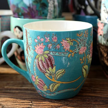 特大容量馬克杯水杯重工唯美鄉村風啤酒杯果汁杯牛奶杯辦公室杯