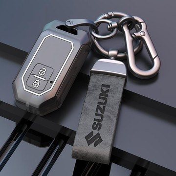鈴木 Suzuki鑰匙套 高檔金屬鑰匙殼 Swift Sx4 Jimny Ignis Vitara汽車鑰匙套 鑰匙保護套