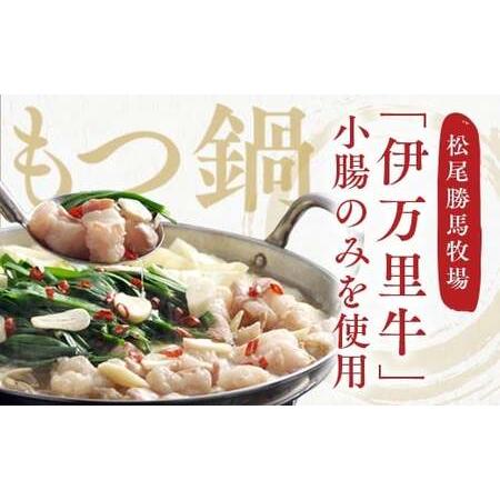 ふるさと納税 もつ鍋セット 2人前〜3人前 伊万里牛ホルモン400g スープ 麺 薬味付き J718 佐賀県伊万里市