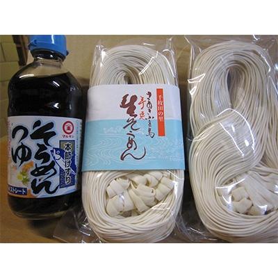 ふるさと納税 小豆島町 小豆島産　半生そうめん(250g)　10個入(めんつゆ付)