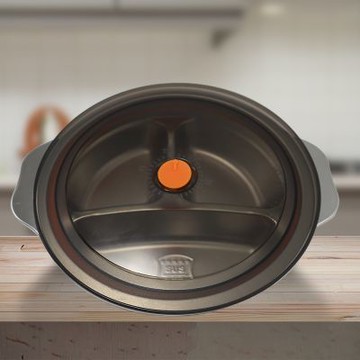 LINOX三格密封304不鏽鋼餐盤-19.5cm-小-2入