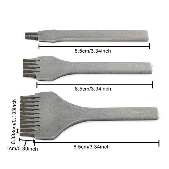 フランスの革細工穴パンチ,3.38 3.85 3.0 2.7mm,革作業用の穴パンチ,縫製ツールセット,ヨーロッパフラットリベット