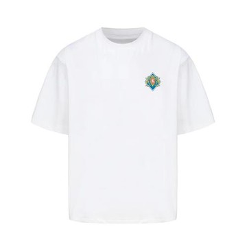 重磅230g美式撲克卡牌短袖inst恤時尚男女純棉情侶半袖寬松上衣潮