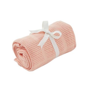 奇哥純棉洞洞毯(120x155cm) (TLC13100Ｏ珊瑚杏) 735元