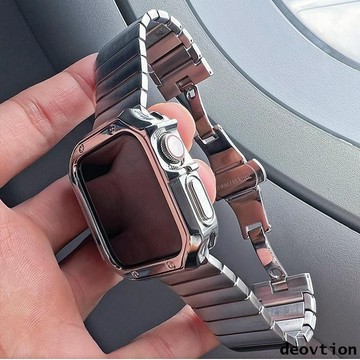 真材實料 高品質不鏽鋼金屬錶帶 適用於Apple Watch ultra 9 8 7 6 5 4 SE 41/45mm