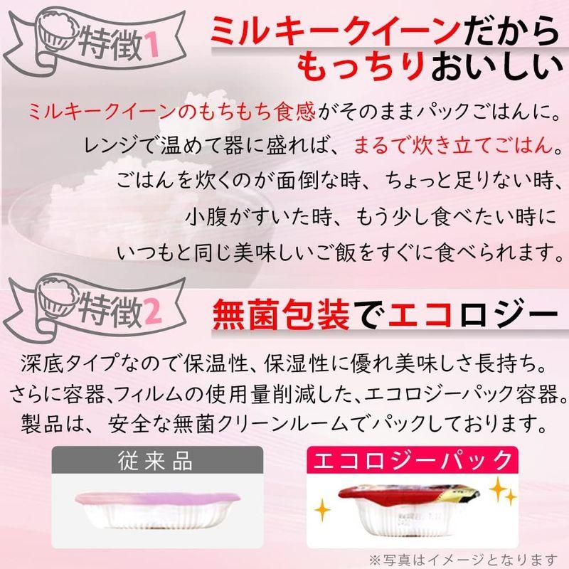 パックご飯 福井県産ミルキークイーン 150g×36食(白米)