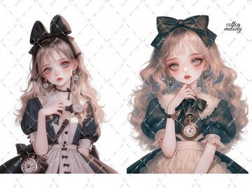 original sticker no.2413 人物貼紙 原創貼紙 原創人物貼紙 裝飾貼紙 cotton melody