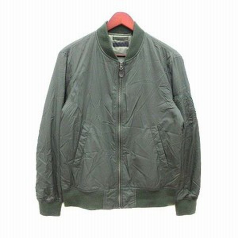 中古 ユニクロ Uniqlo 中綿ジャケット ブルゾン ナイロン ジップアップ 総裏地 M 緑 カーキ Yk メンズ 通販 Lineポイント最大6 0 Get Lineショッピング