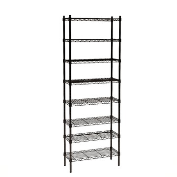 【客尊屋】粗管/小資型 30X76X210Hcm 黑武士八層架